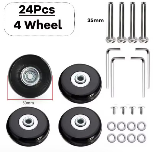 50x18mm luggage wheels - wheels, set